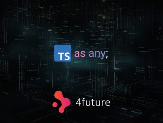 Capa do post possuindo a logo do Typescript juntamente da logo do 4Future no no rodapé